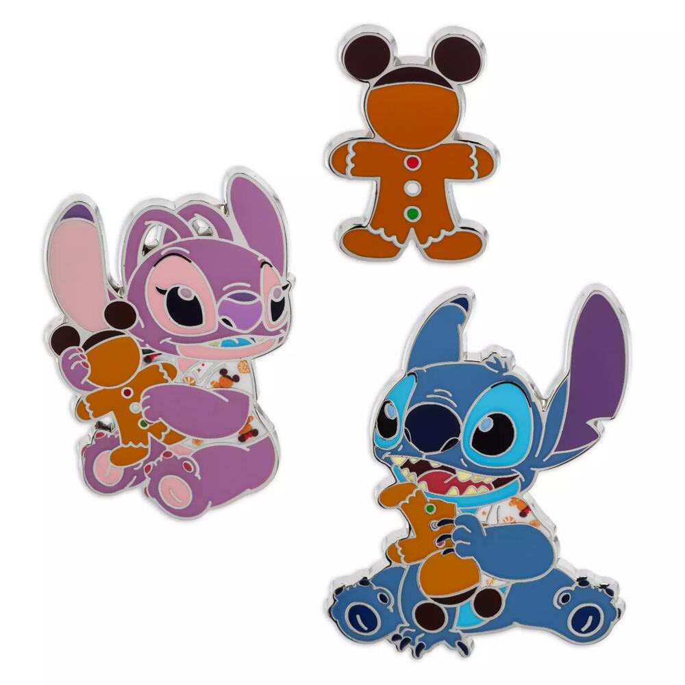 Disney Stitch Attacks Snack November 11/12 Gingerbread Pin Set - BRAND NEW